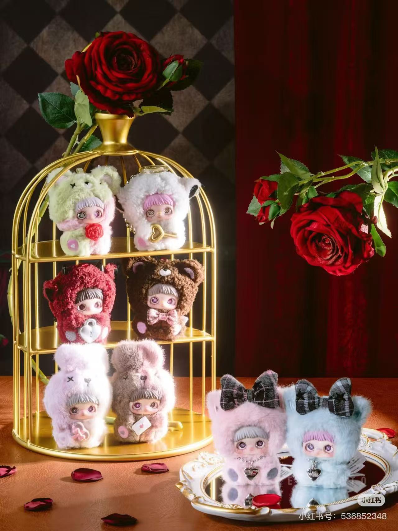 MayMei-May l love you serious plush Cute stuffed Animal Fruits Plush Cute stuffed Animal Fruits Plush, Kawaii Mystery Collectible Toys Cute Soft Animals Charm Birthday Gifts(Cute Bunny Series)