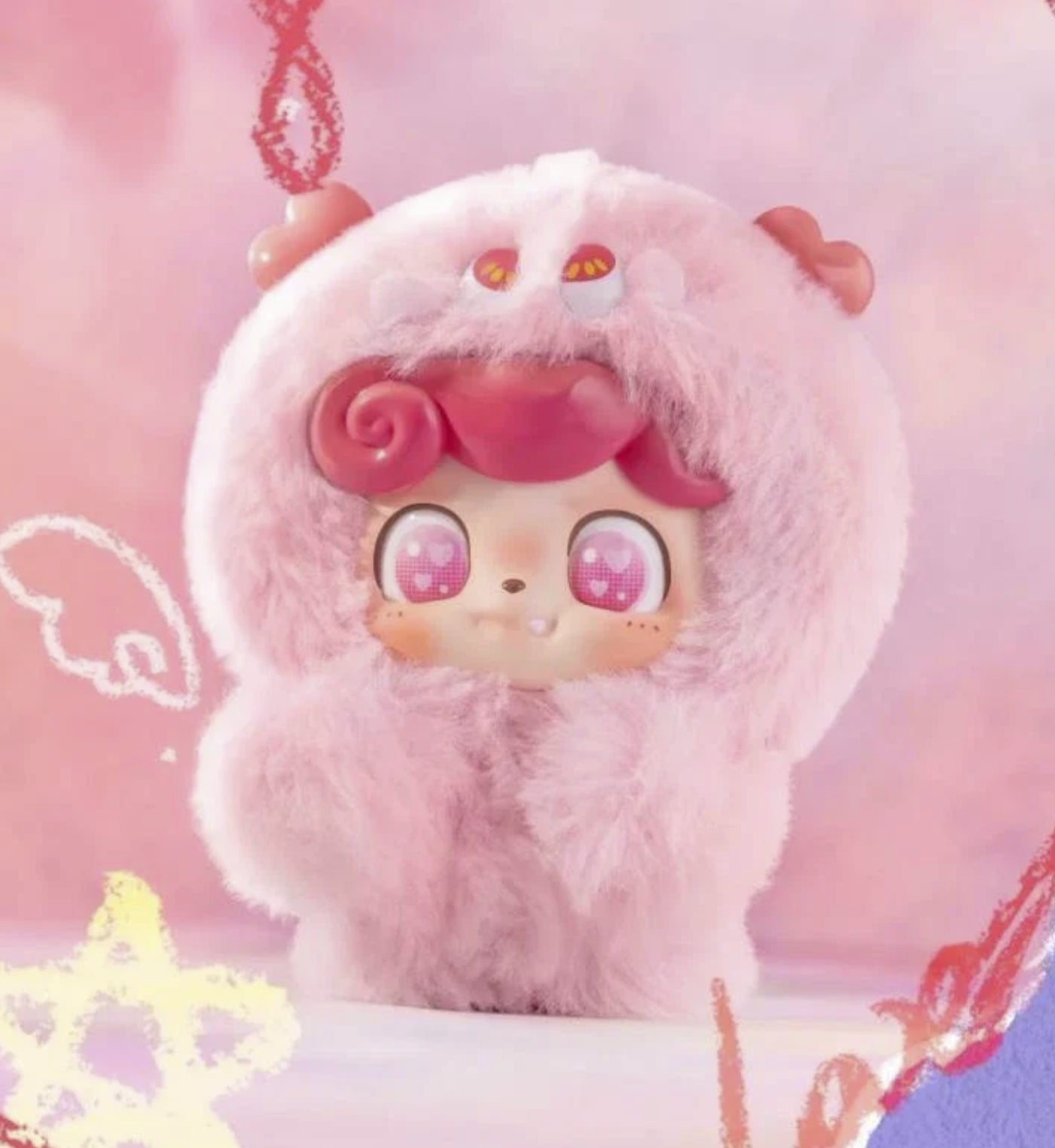 Q Kid Emotional Hairy Monsters Series Pendant Blind Box