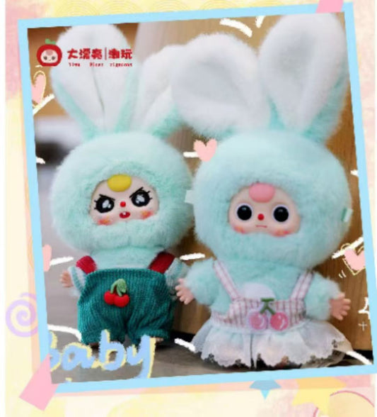 Baby Three Macaron Cute Bunny Series Plush Dolls,