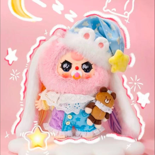 Luxury Animal Collection Toy, Sweet Dream Baby Three, Luxury 400%, Cute Animals and Fruits Plush Dolls, Kawaii Style, Fun Toy, Suitable as Birthday Gift, Soft Cute Animal Charms, Cute Rabbit Series