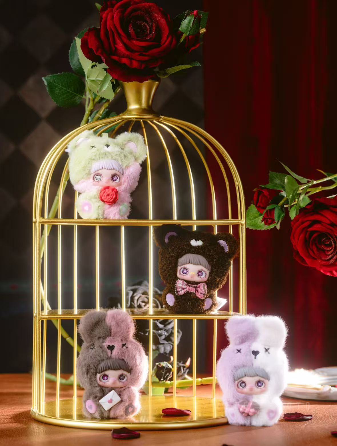 MayMei-May l love you serious plush Cute stuffed Animal Fruits Plush Cute stuffed Animal Fruits Plush, Kawaii Mystery Collectible Toys Cute Soft Animals Charm Birthday Gifts(Cute Bunny Series)