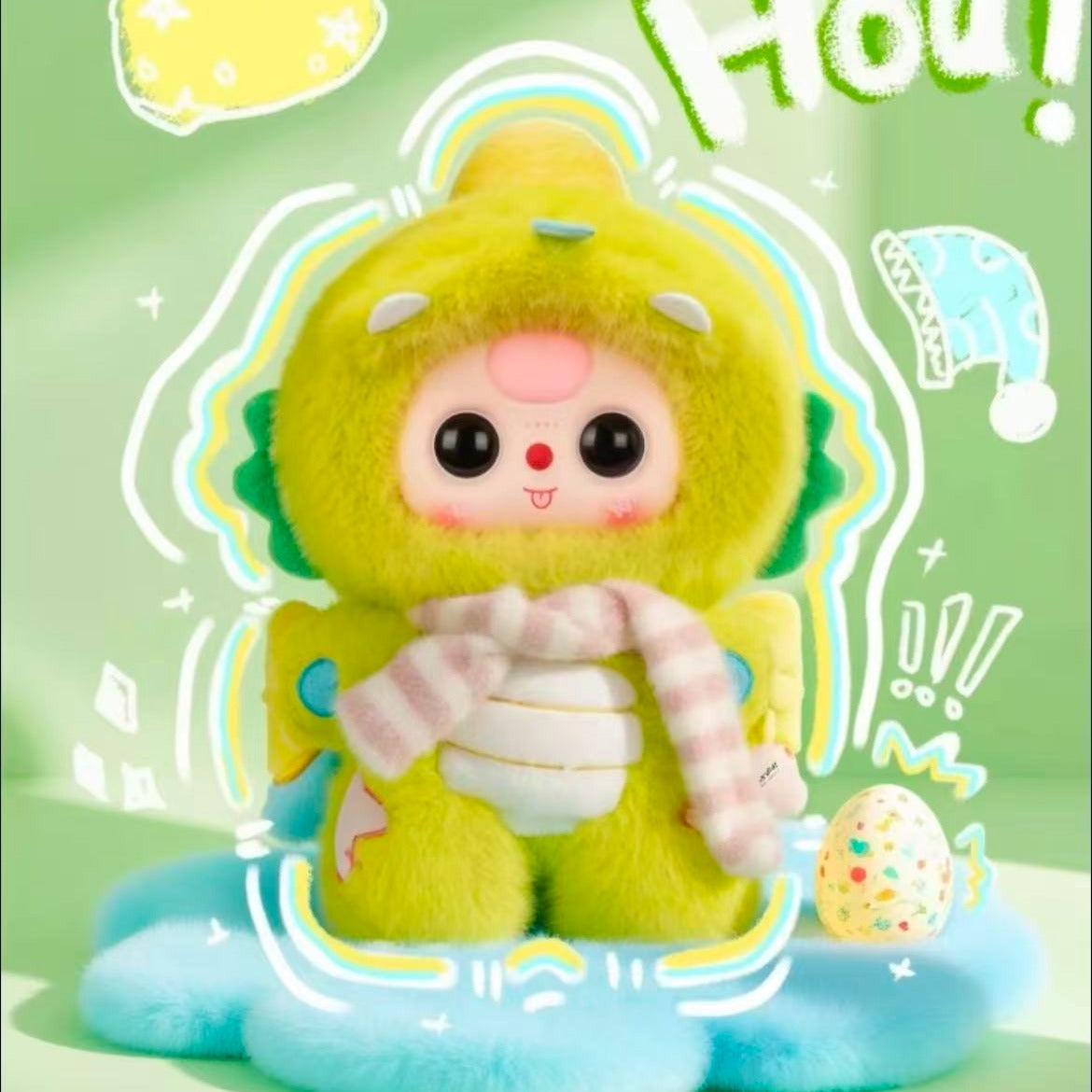 Luxury Animal Collection Toy, Sweet Dream Baby Three, Luxury 400%, Cute Animals and Fruits Plush Dolls, Kawaii Style, Fun Toy, Suitable as Birthday Gift, Soft Cute Animal Charms, Cute Rabbit Series