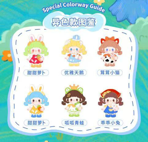 Baby Three NTS TOYS TiTi and her friends plush Cute stuffed Animal Fruits Plush Cute stuffed Animal Fruits Plush, Kawaii Mystery Collectible Toys Cute Soft Animals Charm Birthday Gifts(Cute Bunny Series)