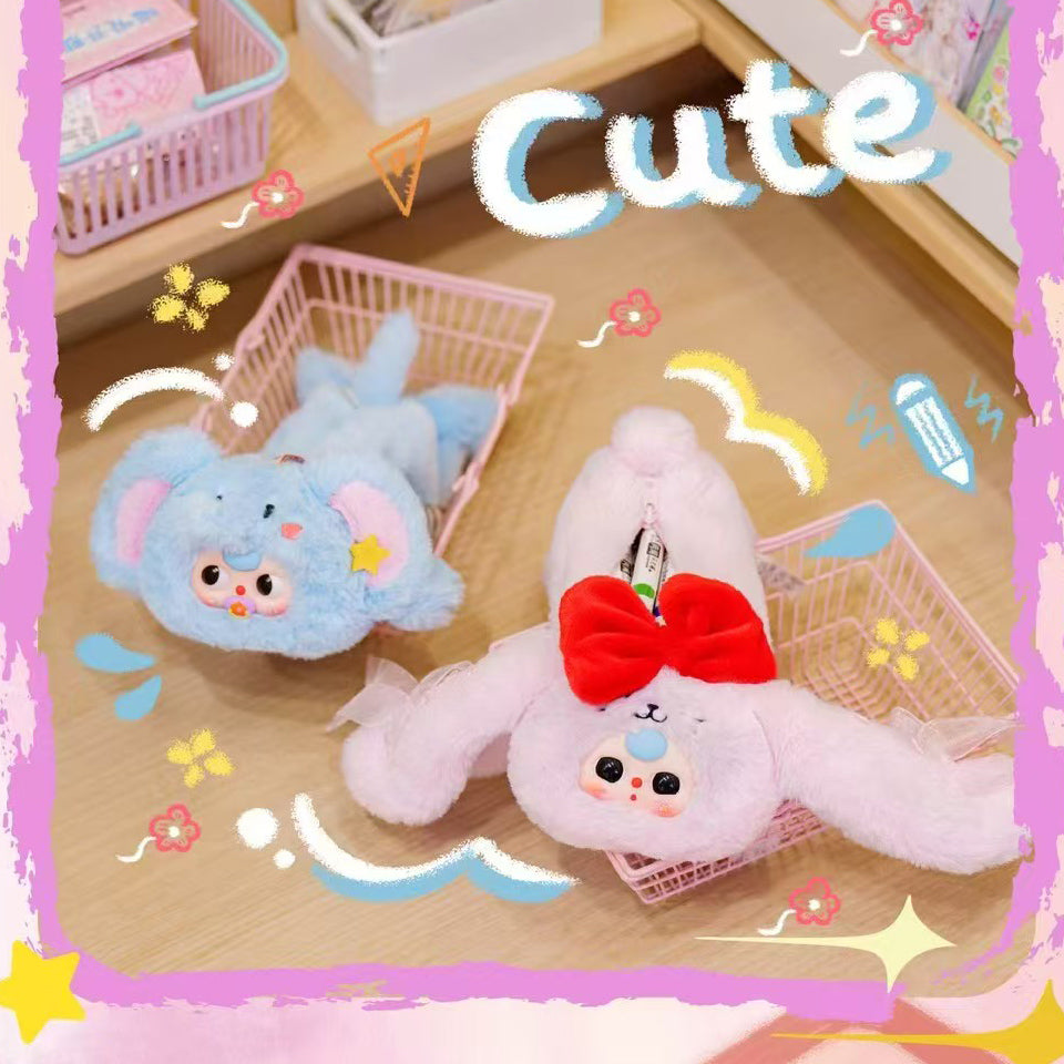 Baby Three Stationery Storage Plush Toy Doll Blind Box