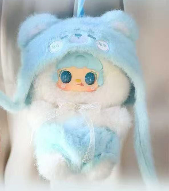 Yooki plush  -little Bear Hibernation  - Cute Plush Soft Animals and Fruits, Kawaii Collection of Soft and Adorable Creatures, Perfect Birthday Gift (Cute Rabbit Series)