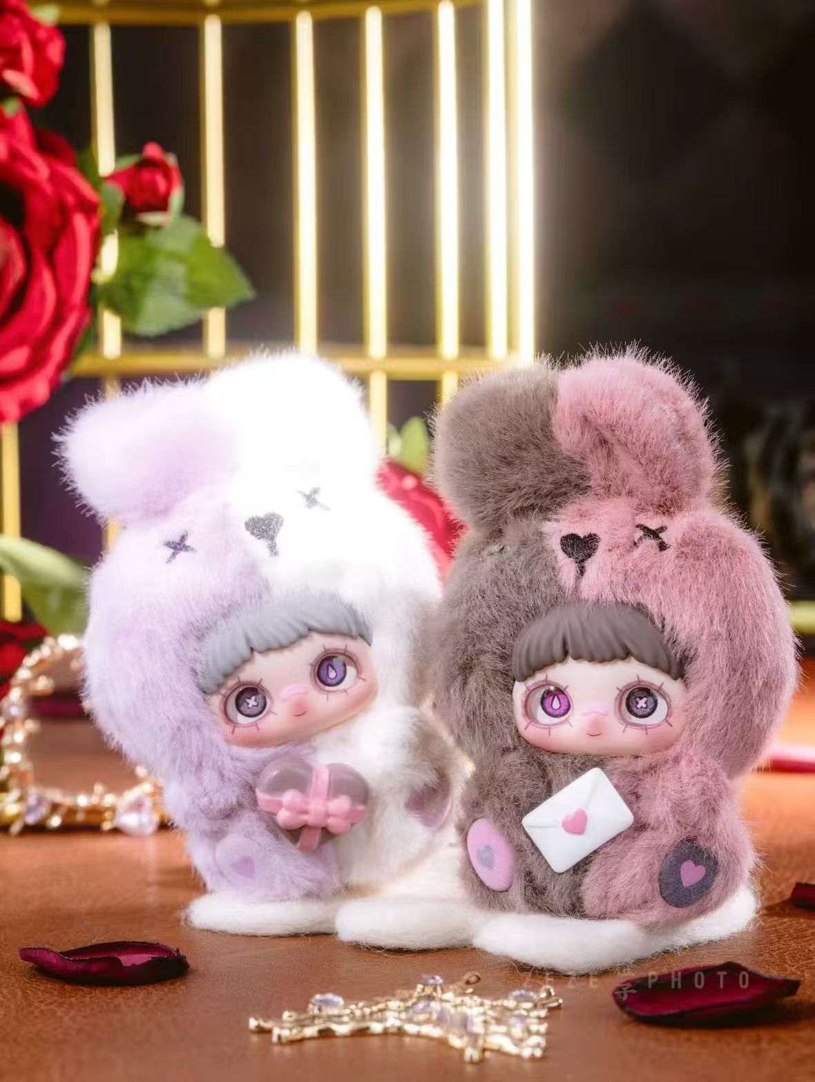 MayMei-May l love you serious plush Cute stuffed Animal Fruits Plush Cute stuffed Animal Fruits Plush, Kawaii Mystery Collectible Toys Cute Soft Animals Charm Birthday Gifts(Cute Bunny Series)