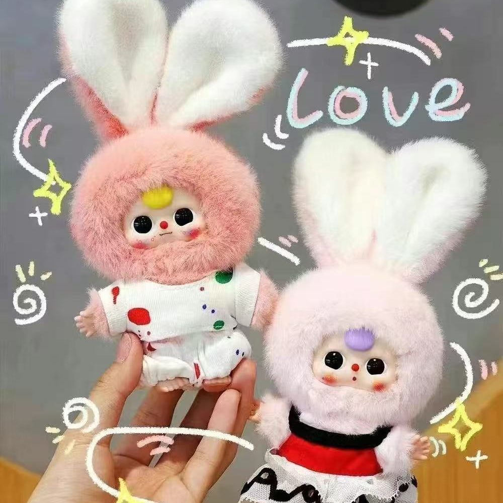 Baby three MINI RABBIT Plush Toy Doll Blindbox