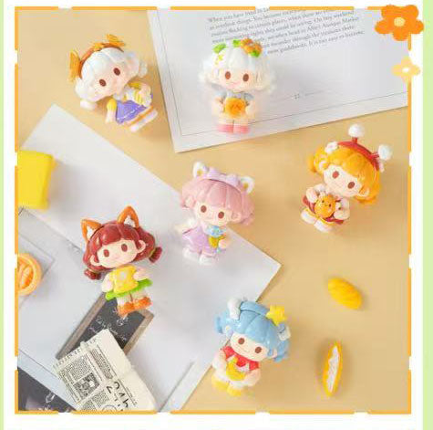 Baby Three NTS TOYS TiTi and her friends plush Cute stuffed Animal Fruits Plush Cute stuffed Animal Fruits Plush, Kawaii Mystery Collectible Toys Cute Soft Animals Charm Birthday Gifts(Cute Bunny Series)